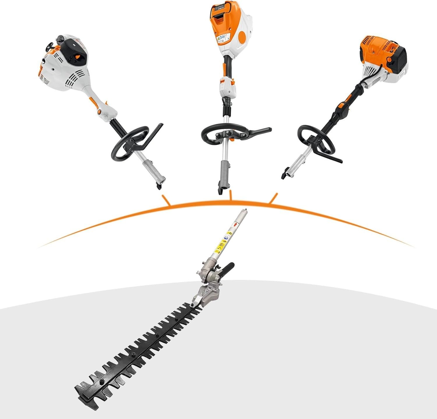 16-Inch Articulating Hedge Trimmer Attachment Compatible with Stihl Devices