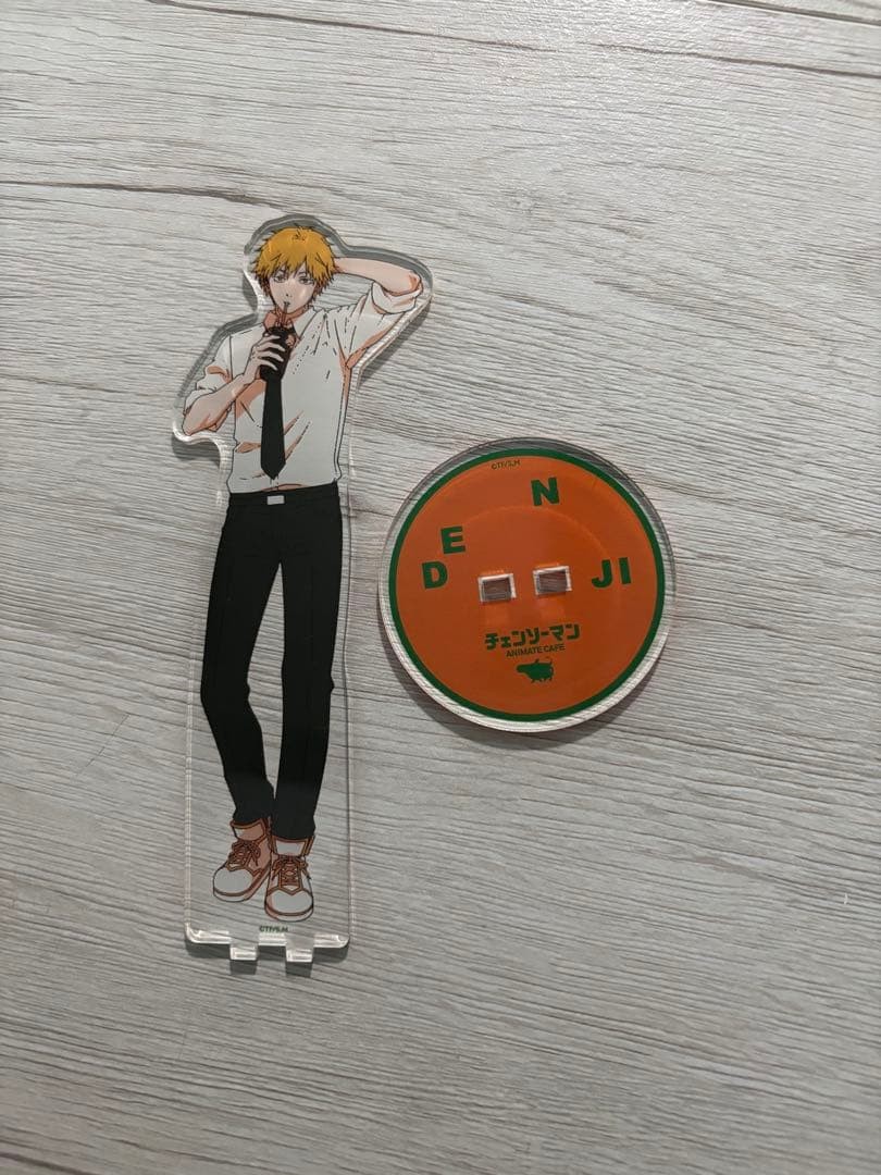 Chainsaw Man Denji  Animate Cafe Acrylic Stand, Opened, Stored Dark, Minor