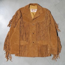 Schott 395 Western Suede Leather Fringe Jacket USA Made 90s Size 36