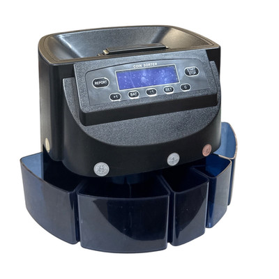 Electronic USD Coin Sorter and Counter, LCD Display, Sorts 270 Coins Per Minute