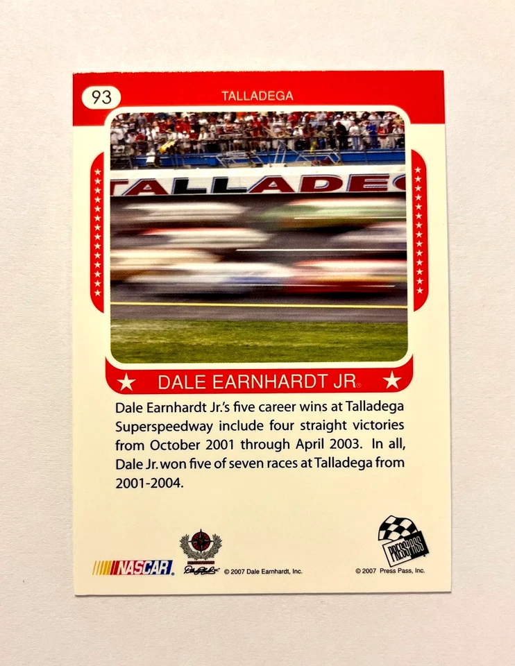 Dale Earnhardt Jr. NASCAR 2007 Press Pass Traks #93 Autographed Signed - Image 3 of 3