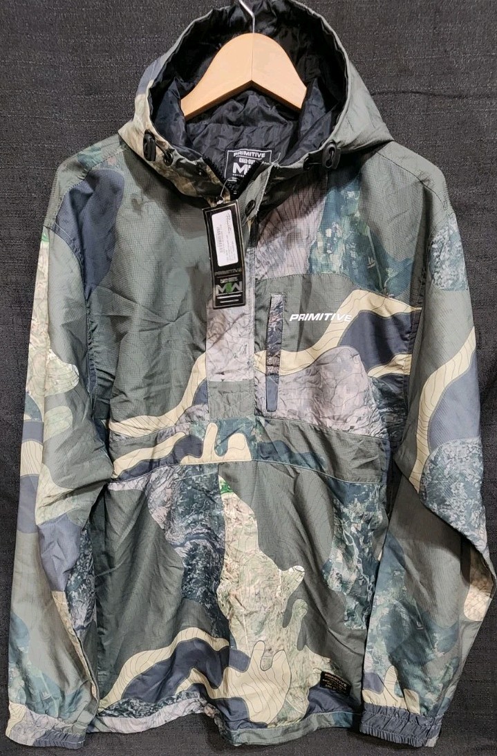 Primitive Call Of Duty XXL Mapping Anorak Hooded Windbreaker