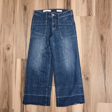 Pilcro Letterpress Jeans Women  s 27 Melanie Denim Cropped Wide Leg