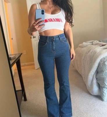 VB Veronica Beard flare denim jeans 25 high waist rise stretch