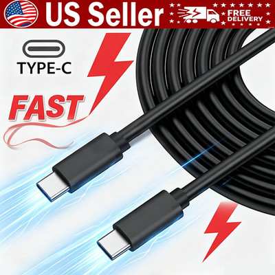 USB-C to USB C Type-C Fast Charging Data SYNC Charger Cable Cord 3/6/10FT lot
