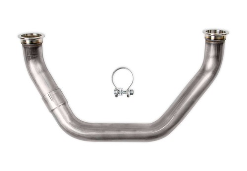 Hooker 8515HKR, One Natural Stainless Ls Turbo Crossover Tube Fits Fits Gm 4L60/ - Foto 2 di 9