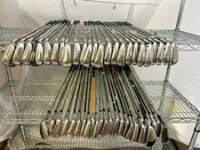 Wholesale Lot of 50 Golf Clubs - Right and Left-Handed Adams Assorted Irons