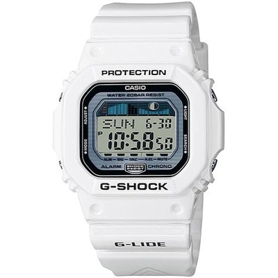 CASIO G-SHOCK GLX-5600-7JF G-LIDE Tide Graph Moon Data Watch White 43.2mm