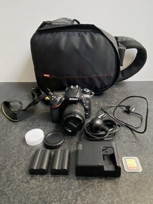 Nikon D7200 DSLR Camera Kit + 18-55mm Lens, 3 Batteries, 2x 256GB SD Cards, MORE
