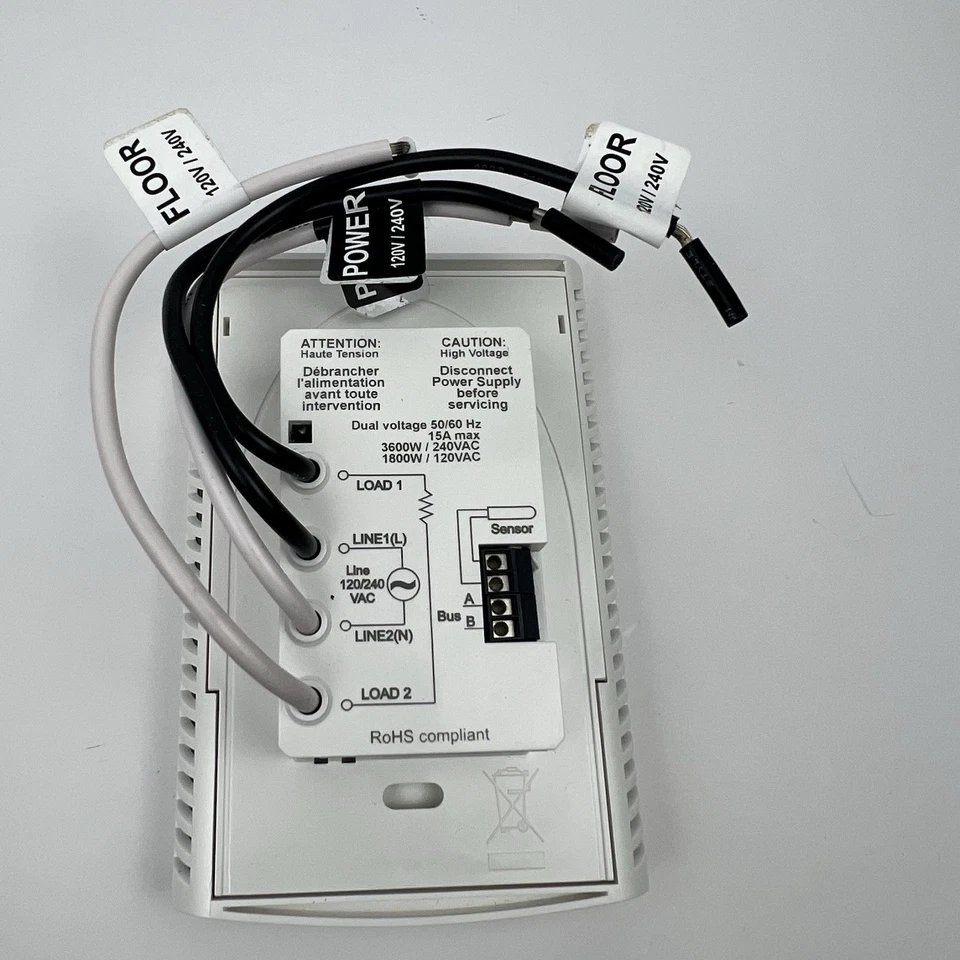 SunTouch 500775-SB White SunStat Core Non-Programmable Floor Heating Thermostat - Image 3 of 4