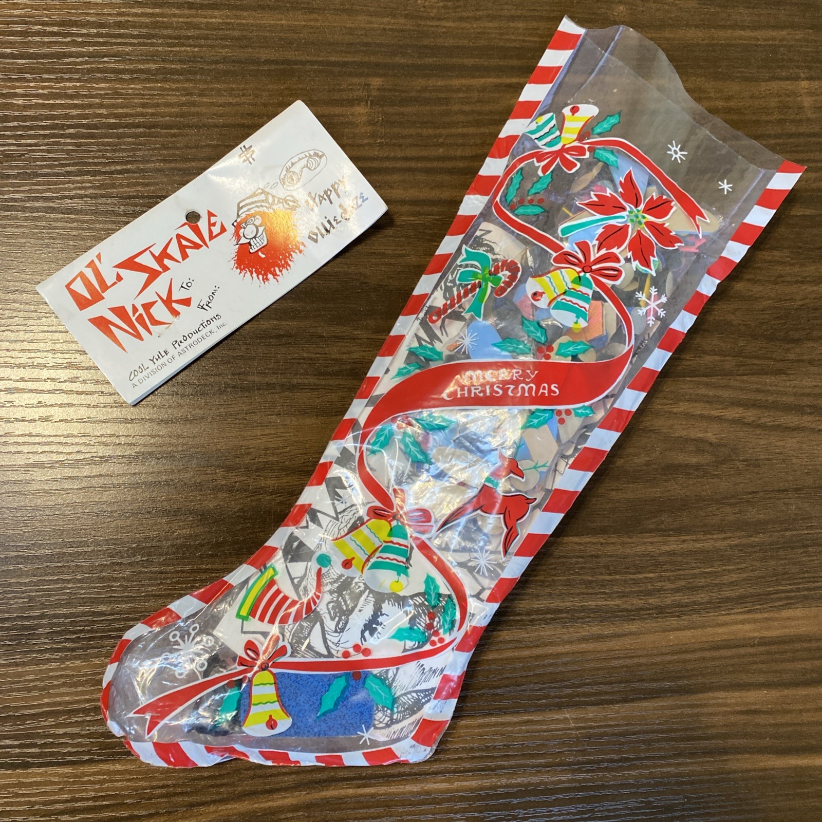 Opened (NO Cards) 1987 Astroboyz Surfing Skateboard Xmas Gift Bag Fred Smith III