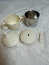 3-in-1 Toddler Training Cup Set - Sippy, Straw  Snack Cup - Stainless Steel....
