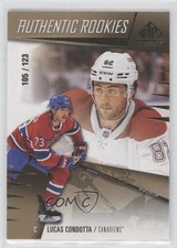 2023 Upper Deck SP Game Used Authentic Rookies Gold /123 Lucas Condotta #262 kq9