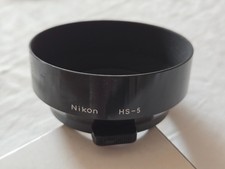 Original Nikon Snap-On Metal Lens Hood HS-5 for Nikkor 50mm f/1.4
