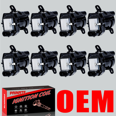 OEM Brand 8X Round Ignition Coil For Chevy Silverado GMC 4.8L 5.3L 6.0L V8 UF262