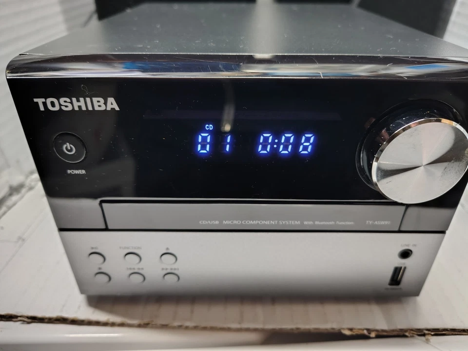Toshiba Micro Component Wireless Bluetooth FM USB Mp3 CD Speaker Sound System - Image 2 of 4