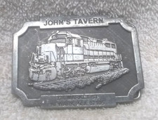 John's Tavern 376 Market Street NJ Buckle Locomotive Train Center Great VIntage