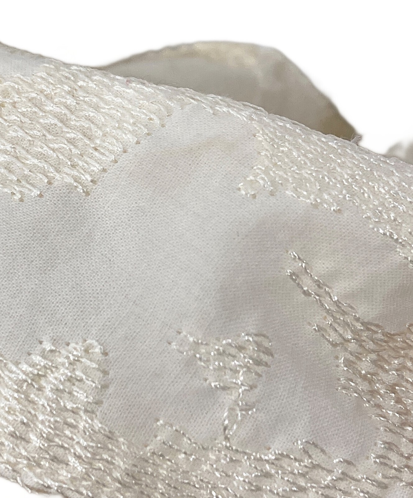 Ameri 2WAY EMBROIDERY RUFFLE BLOUSE Free ivory Ex… - image 7