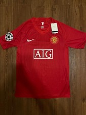 2007/08 Manchester United Home Champions League Player Version Jersey #7 Ronaldo