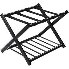 GOFLAME Folding Luggage Rack Metal Suitcase Luggage Stand for Home Bedroom Ho...