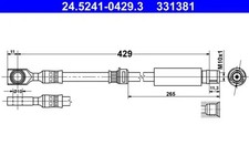 Flexible de frein Opel ZAFIRA