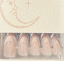 Red Aspen Press On Medium Almond French Verity Shops Vintage 🤍