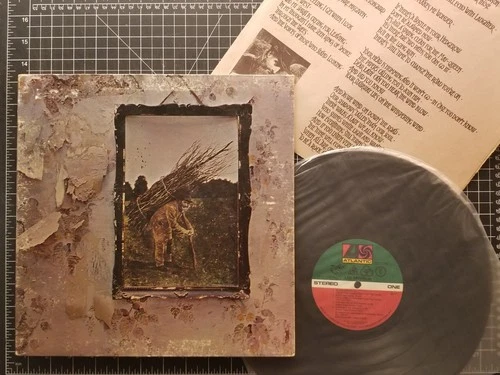 LED ZEPPELIN IV LP 1971 1ST PRESS VG/VG+ w/ INNER Vinyl PAGE Plant 4 ZOSO PR