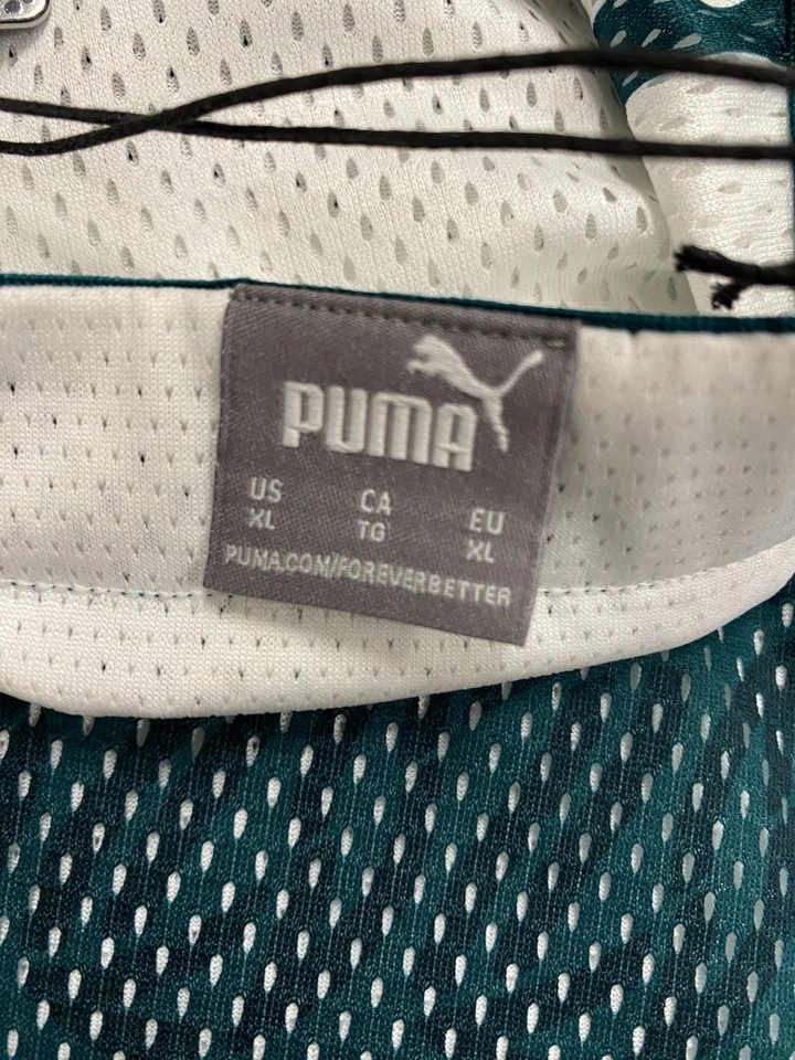 Camiseta de Fútbol Puma Hoops Stewie Jersey Verde Blanco Baloncesto Hombre Nueva Talla XL Foto 3 de 4