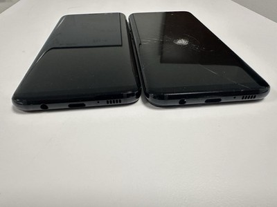 qty 2 Samsung Galaxy S8+ black 64GB  Smartphone For Parts / cracked screens