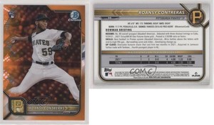 2022 Bowman Chrome Sapphire Edition Orange /75 Roansy Contreras #99 Rookie RC