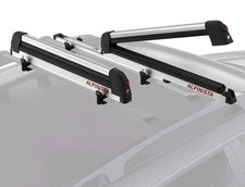 Alpinista Ski Snowboard Rack Roof Rack Fits 5 Ski Pairs or 4 Snowboards Silver