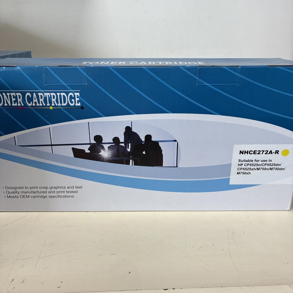 New Compatible Set HP CE270A, CE271A,  CE272A, CE273A Color Cartridges - Imagem 4 de 4