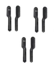 (3 Pack) NewmenPro Heated Beard Brush Straightener Professional Tool Grooming