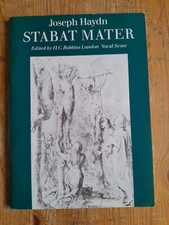 Joseph Haydn - Stabat Mater - vintage vocal score published Faber