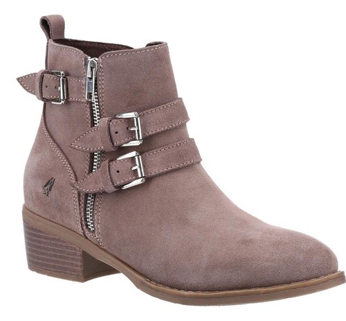 Womens Hush Puppies Jenna Casual Smart Chelsea Zip-Up Ankle Boots Sizes 4 to 8 - Imagen 10 de 13
