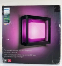 Philips Hue Econic Outdoor White & Color Wall & Ceiling Ambient Light Fixture