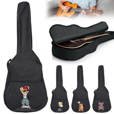 Printed Bear Guitar Bag 31-41 Inch Padded Acoustic Guitar Instrument Bag Case