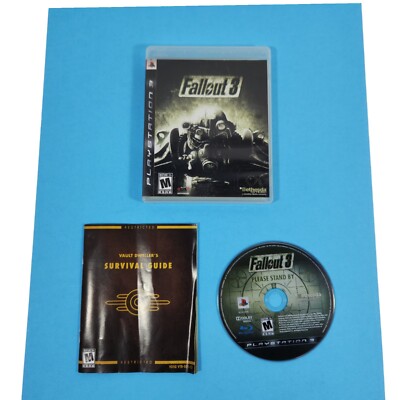 Fallout 3 (Sony PlayStation 3, 2008) PS3 ~ Includes Manual ~ Bethesda ~ Read