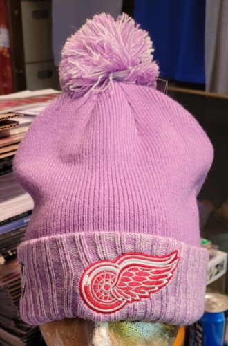 Detroit Red Wings Hockey Fights Cancer PRO Fanatics Touque / chapeau style laine - neuf avec étiquettes - Photo 1/7