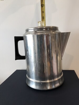 Comet Percolator 14 Cup Aluminum Coffee Pot Camping Stove Top Prepper Hunting