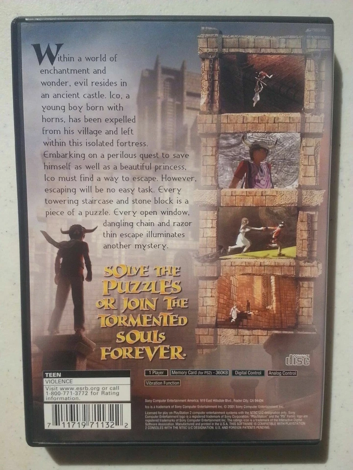 Ico (SONY PlayStation 2) PS2 Shadow of the Colossus UNPLAYED COMPLETE NEW MINT - Image 3 of 4