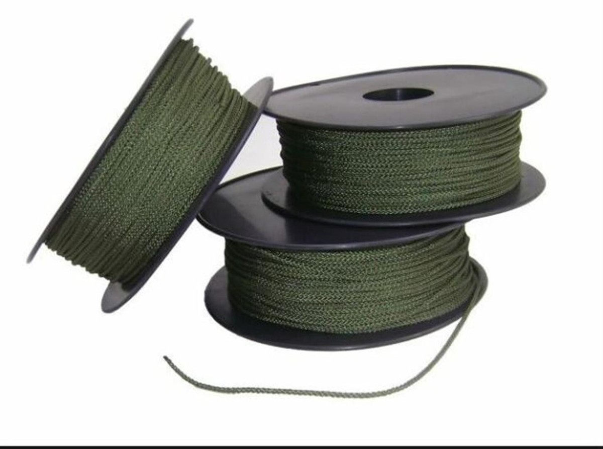 Hoochie Cord - 2.5mm - Army - Olive Green - Army & Military
