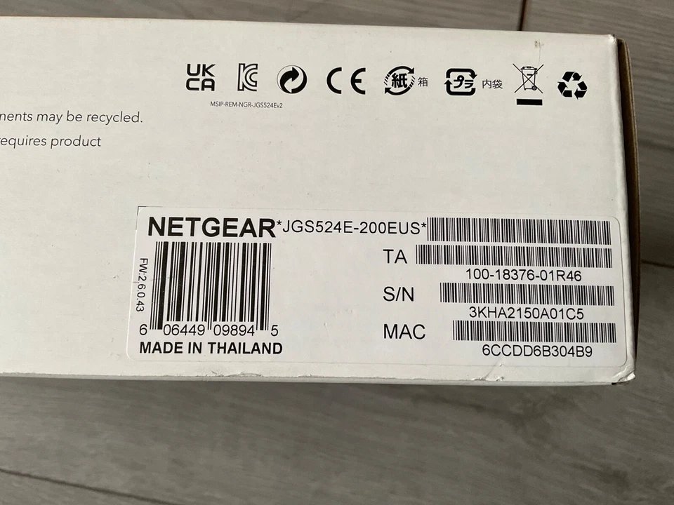 NETGEAR JGS524E — 24 Port Gigabit Ethernet Smart Managed Plus Network Switch - Image 3 of 3