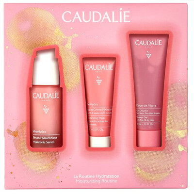 CAUDALIE VINOHYDRA SET HYALURONSÄURE SERUM 30ML & MASKE 15ML & DUSCHGEL 15ML