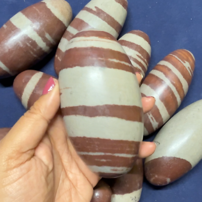 4 Inch Shiva Lingam stone from India -Narmada River -Palm size