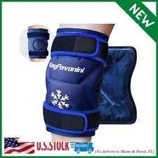 XXL Knee Ice Pack Wrap Around Entire Knee After Surgery, Reusable Gel Pack for I