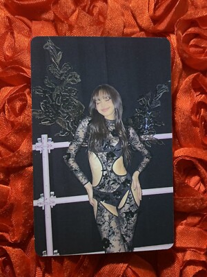 LISA BLACKPINK Moon Star KPOP Girl Photo Goddess Idol Card Wings Black