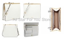 Nine West Women's Eloa Double Compartment Crossbody Bag White