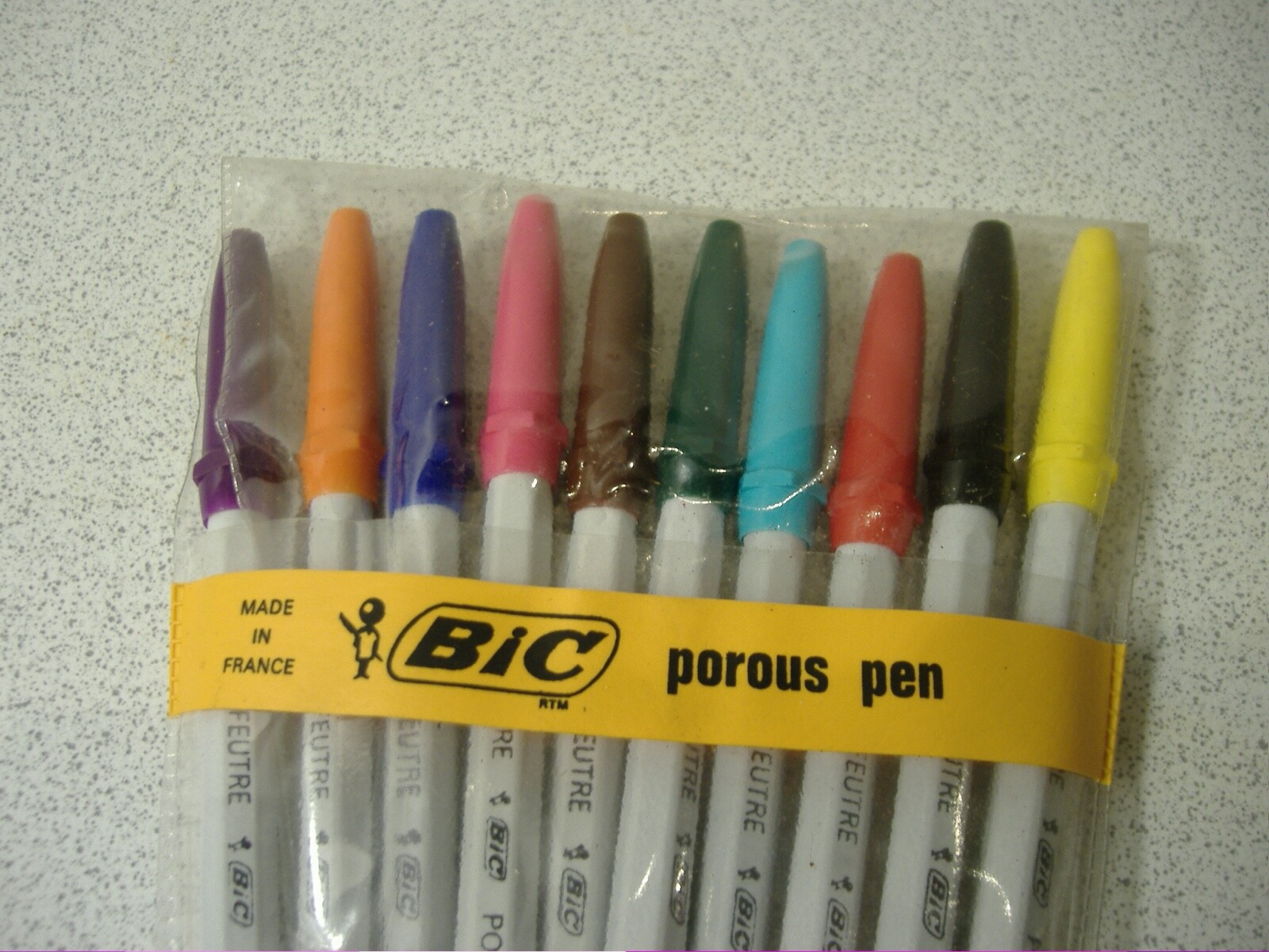 Vintage Bic Feutre Porous Pen New Old Stock Set eBay