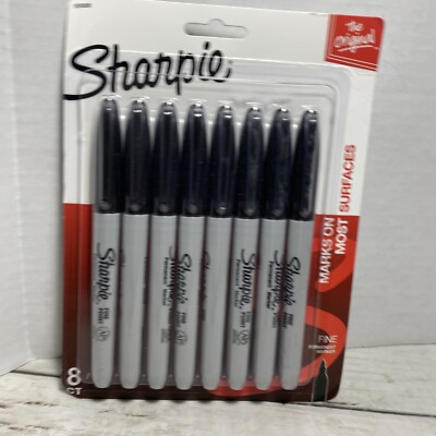 Sharpie 8 Ct Black Permanent Marker
